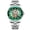 Silver Green, variant on Men's Luxury Hollow Skeleton Watch Retro Gorgeous Gear Carving Design  Stainless Steel Band Quartz Wristwatch Not Mechanical Watches