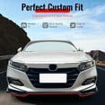 thumbnail image 2 of Ikon Motorsports 3PCS Front Lower Bumper Chin Lip Spoiler Splitter Added on Bodykit Compatible With 2018-2021 Honda Accord 10th Gen Sport PP Polypropylene IKON V3 Style Gloss Black 2019 2020, 2 of 9