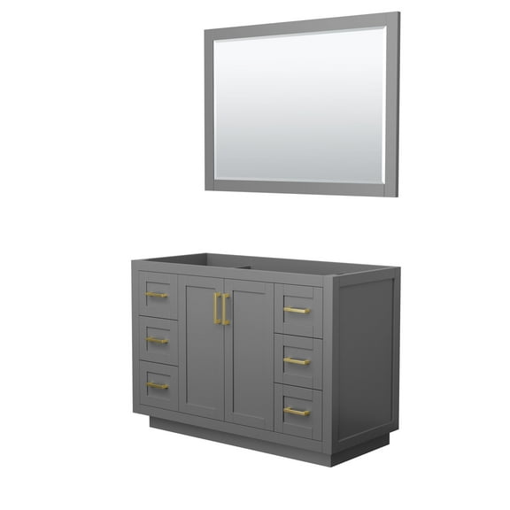 Wyndham Collection Wcf2929-48S-Cx-M46 Miranda 48" Single Free Standing Vanity Cabinet -