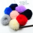 thumbnail image 4 of de Pompón de Piel de Imitación de 8 Piezas para Decoración de Teléfono Materiales de Llavero de Bricolaje Hugo Fluffy Pom Pom Pom, 4 of 10