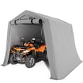 thumbnail image 3 of Homall 8X8 ft Storage Tent Outdoor Portable Shelter Shed for Motorcycle, Waterproof and UV Resistant, Anti-Snow Carport with Rolled up Zipper Doors and Vents,Gray, 3 of 9