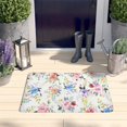 thumbnail image 2 of Pioneer Flower Floral Print Flannel Non Slip Door Rugs,Washable Door Mats Indoor,Decorative Door Mats,Dirt-Resistant and Absorbent Doormat for Entrance,Bedroom,Kitchen,Bathroom,31.5"x17", 2 of 4