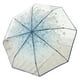 thumbnail image 3 of Paraguas de burbuja transparente para niña y mujer, diseño de flor de cerezo, mango largo transparente Azul, 3 of 8