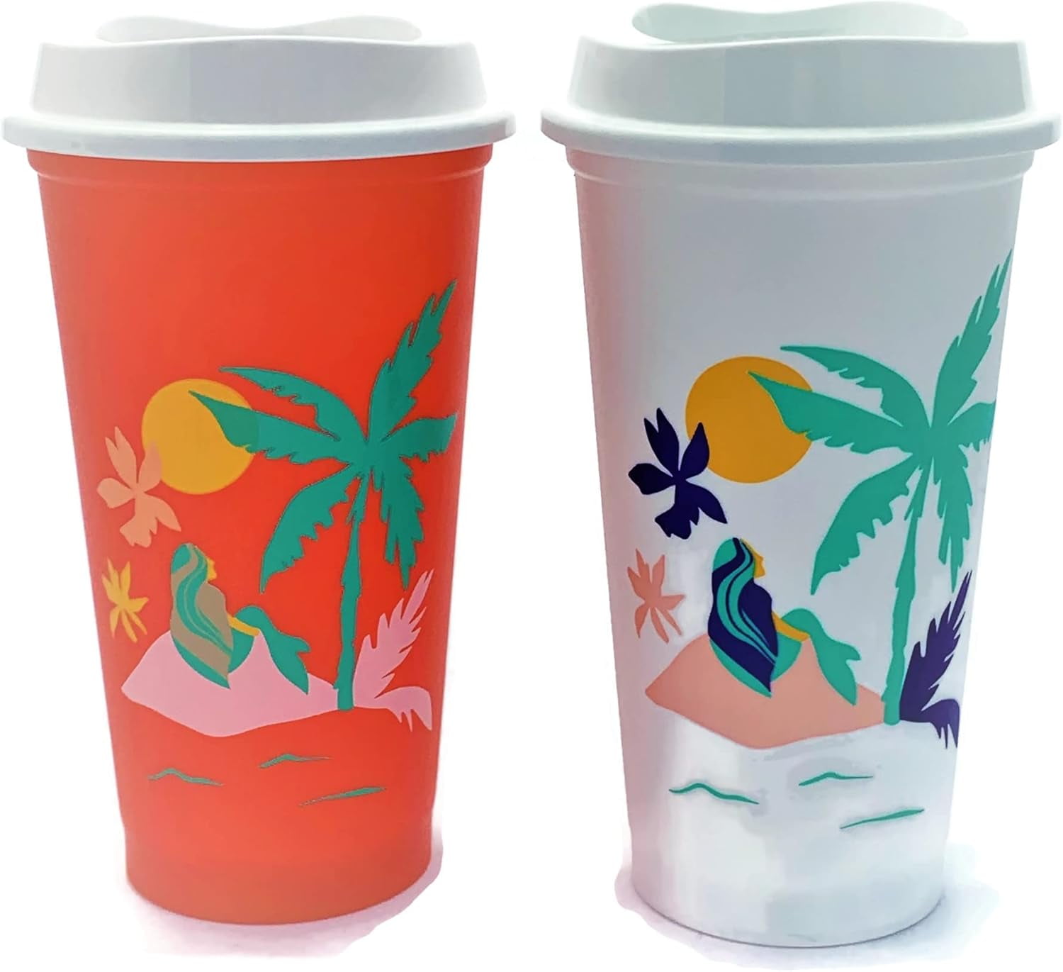 Starbucks Reusable Hot Cup Tropical Collection (Pack Of 6 Cups