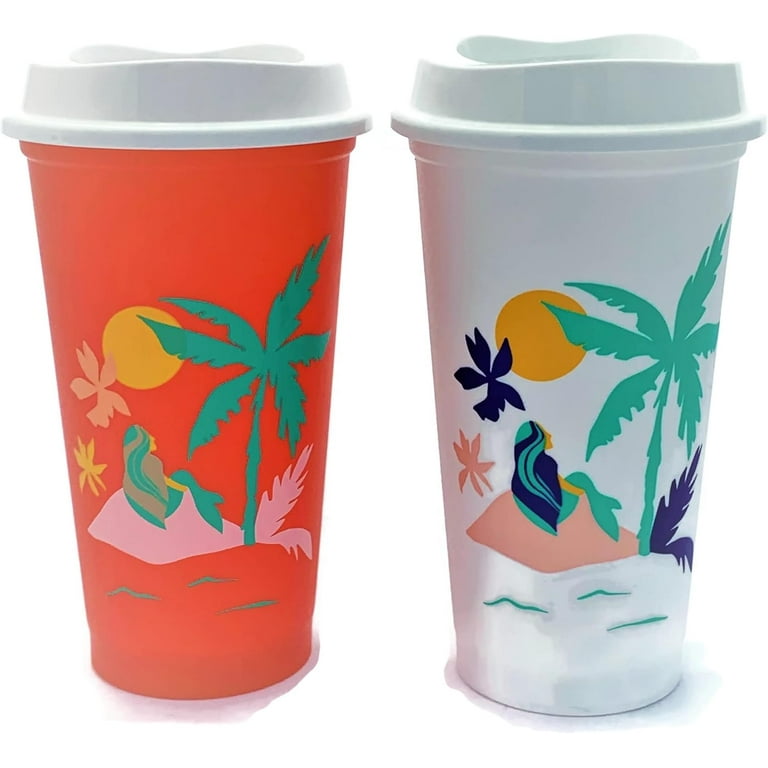 スターバックス　REUSABLE　HOT　CUPS Starbucks Reusable Hot Cup Tropical Collection (Pack Of 6 Cups