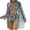 Army Green, variant on Enjoytime Bikini Sets for Women Floral Printed V Neck Tummy Control Bathing Suit with Cover Up Modest 3 Piece Swimsuit