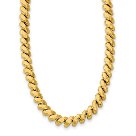 Auriga 14k Yellow Gold Marco Necklace 16inch for Women