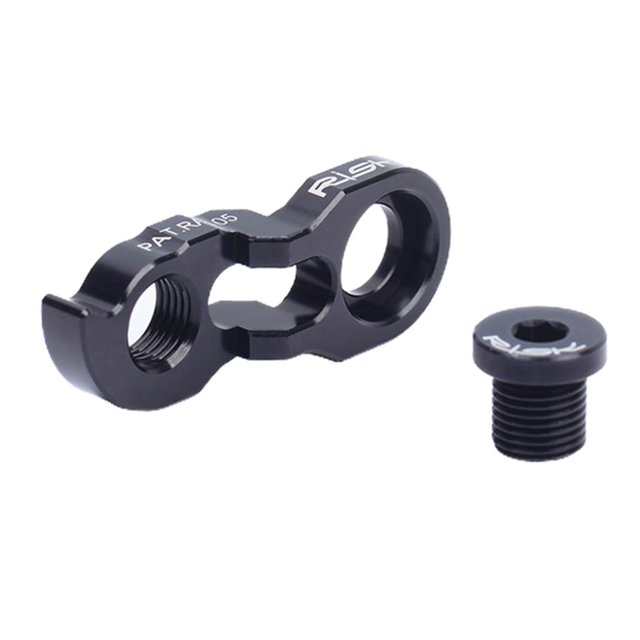 Almencla Mountain Bike Rear Derailleur Hanger Kit & Screw - Easy Installation - Select Black
