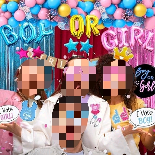 191pcs Pink Blue Gender Reveal Decorations, Boy or Girl Gender Reveal with Balloon Arch Kit, Baby Boxes, Fringe Curtains, Photo Props, Cake Copper$$Home Decor, Kitchen, & Other