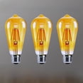 thumbnail image 1 of Bombilla Edison ST64, lámpara de filamento, bombilla LED, retro nostálgica, E27, luz blanca cálida amarilla, lámpara de filamento de tungsteno de imitación, 4 W, 6 W, 1 of 5