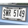 thumbnail image 2 of Fan Mat License Plate Frame 14886 NHL Pittsburgh Penguins; Chrome Plated; Metal, 2 of 2
