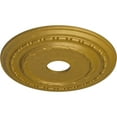 thumbnail image 3 of Ekena Millwork 17 7/8"OD x 3 5/8"ID x 1 1/4"P Dublin Ceiling Medallion (Fits Canopies up to 5 1/8"), Hand-Painted Pharaohs Gold, 3 of 6