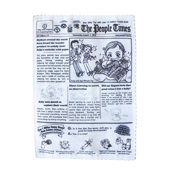 Crinkle Paper Dog Toy Interactive Newspaper Chew Toy for Long Lasting Play