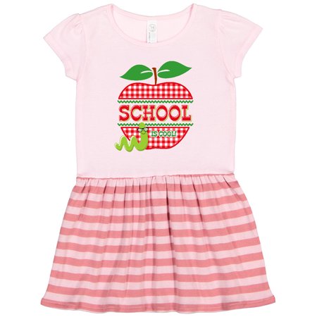 

Inktastic Apple School is Cool Gift Toddler Girl Dress