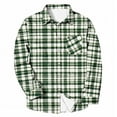 thumbnail image 5 of Mens Sweatshirt Under $10 Men's Regular Fit Long Sleeve Plaid Flannel Shirt, Button Down Shirts Casual Shirts, 5 of 5