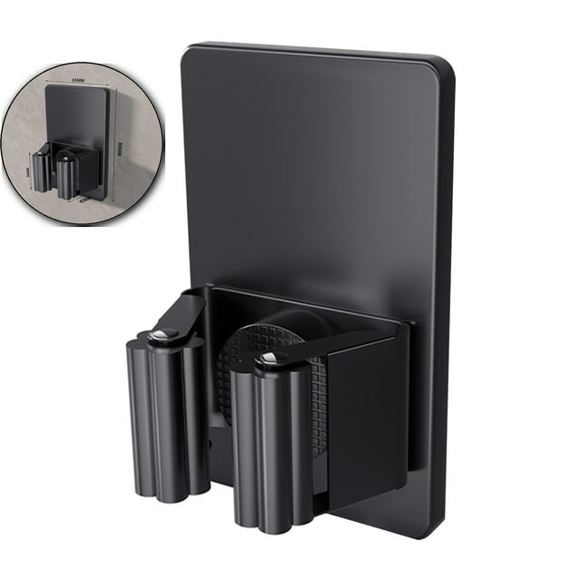Dvruxg Support de Pince pour Vadrouille et Pince Réutilisable pour Tête de Vadrouille, Pince pour Balai de Garde-Robe pour Femmes, Accessoires de Vadrouille à Rabat Efficaces