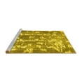 thumbnail image 2 of Ahgly Company Machine Washable Indoor Rectangle Abstract Yellow Contemporary Area Rugs, 5' x 8', 2 of 4