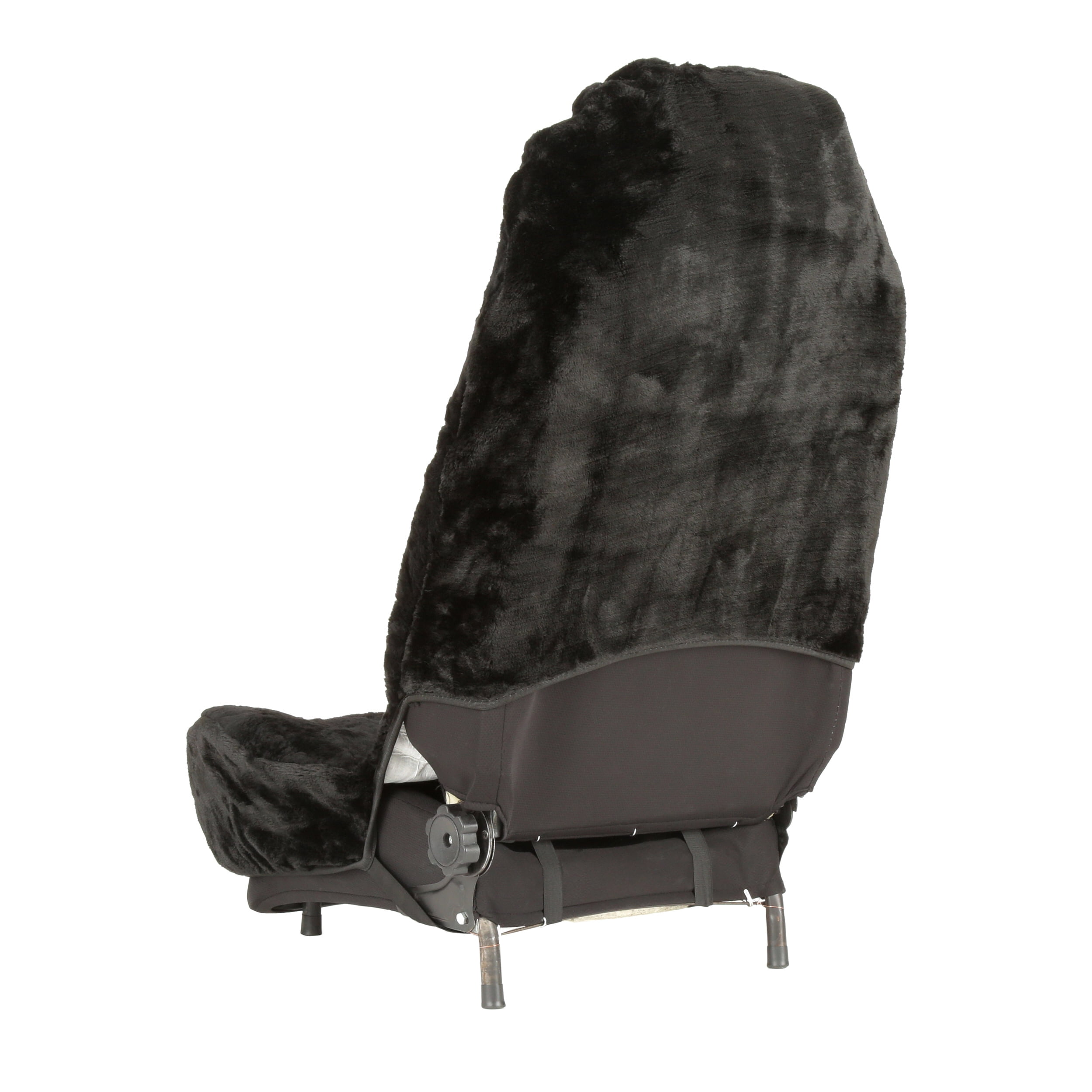 Masque Sheepsk Black Seat Cover