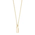 thumbnail image 2 of Welry 14kt Yellow Gold Lock Pendant Necklace, 16" + 1" + 1", 2 of 5