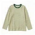 thumbnail image 3 of MEZZALL Women Pajama Set Crew Neck Long Sleeve Striped Top Elastic Waist Wide Leg Pants Loungewear Sleep Set Soft Loose Fit Sleepwear for Ladies Home Nightwear Vacation 2 Piece Pjs, 3 of 4