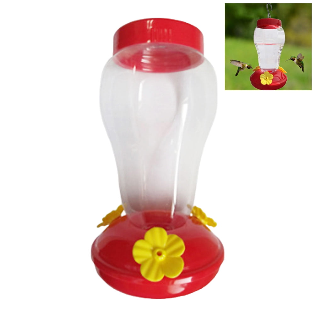 Hummingbird Feeder, 3 Flower Feeding Ports, Hanging Hummingbird Feeding