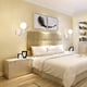 thumbnail image 4 of Elegante decoración de dormitorio, base de hierro forjado con proceso de pintura al horno, lámparas de pared creativas para personas pequeñas, iluminación LED de potencia máxima de 40 W, diseño noble, 4 of 7
