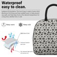 thumbnail image 3 of Insulated Lunch Bag for Women, Floral Print Oxford Fabric Lunch Box, Leakproof Thermal Cooler Tote for Work, School & Picnic, Leopard Animal Print, 3 of 5