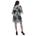 thumbnail image 4 of Moomaya Robe d'Été pour Femmes, Grande Taille, Kimono Aguichant Imprimé, Mini-Robe, 4 of 6