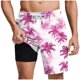 thumbnail image 1 of Pantalones Cortos Casuales para Hombre Imprimir con Bolsillos Pantalones de Playa de Cintura Elástica, Pantalones Cortos de Cintura Elástica para Hombre, 1 of 6