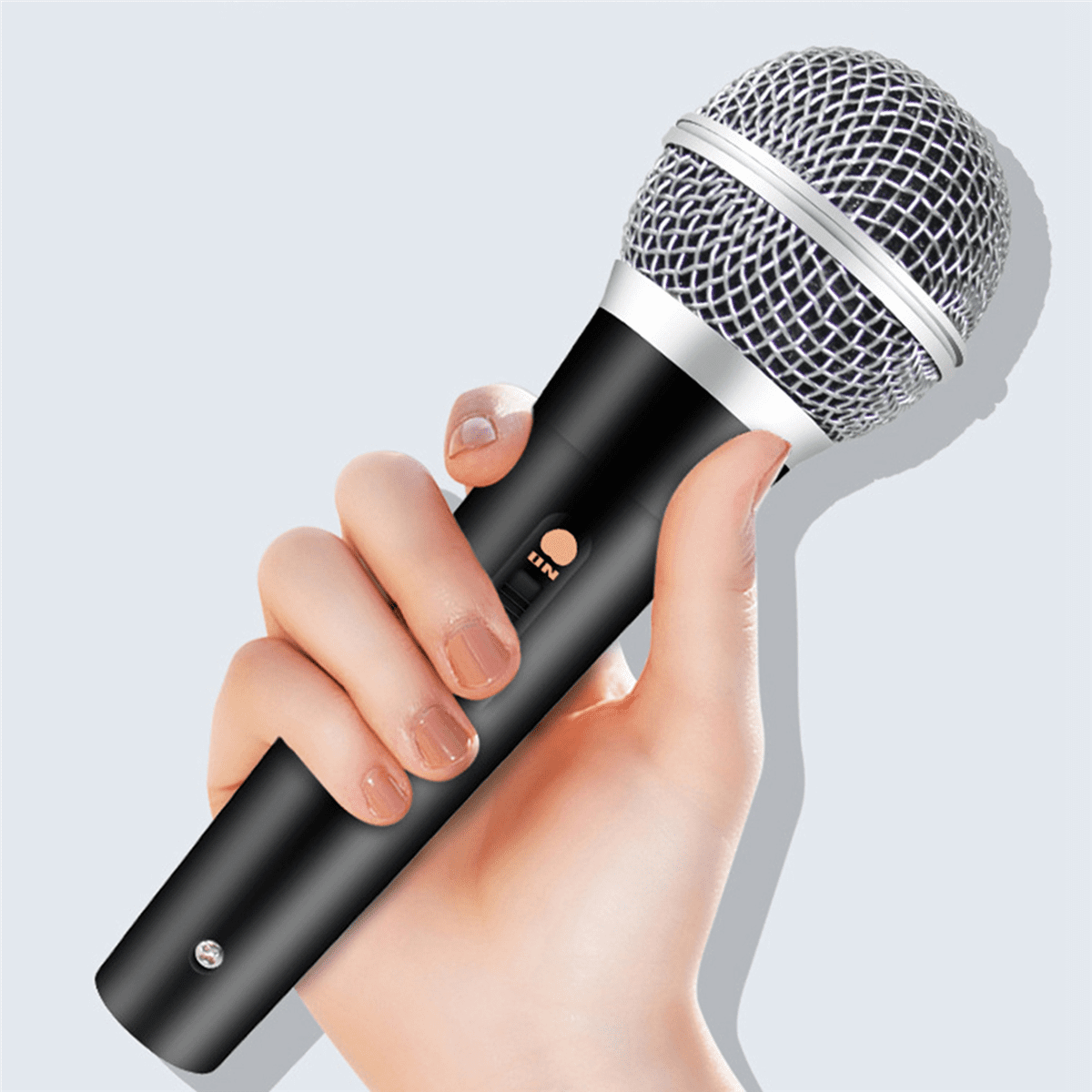 2X Handheld Professional Wired Dynamic Microphone Clear Voice Mic for Karaoke Vocal Music Performance