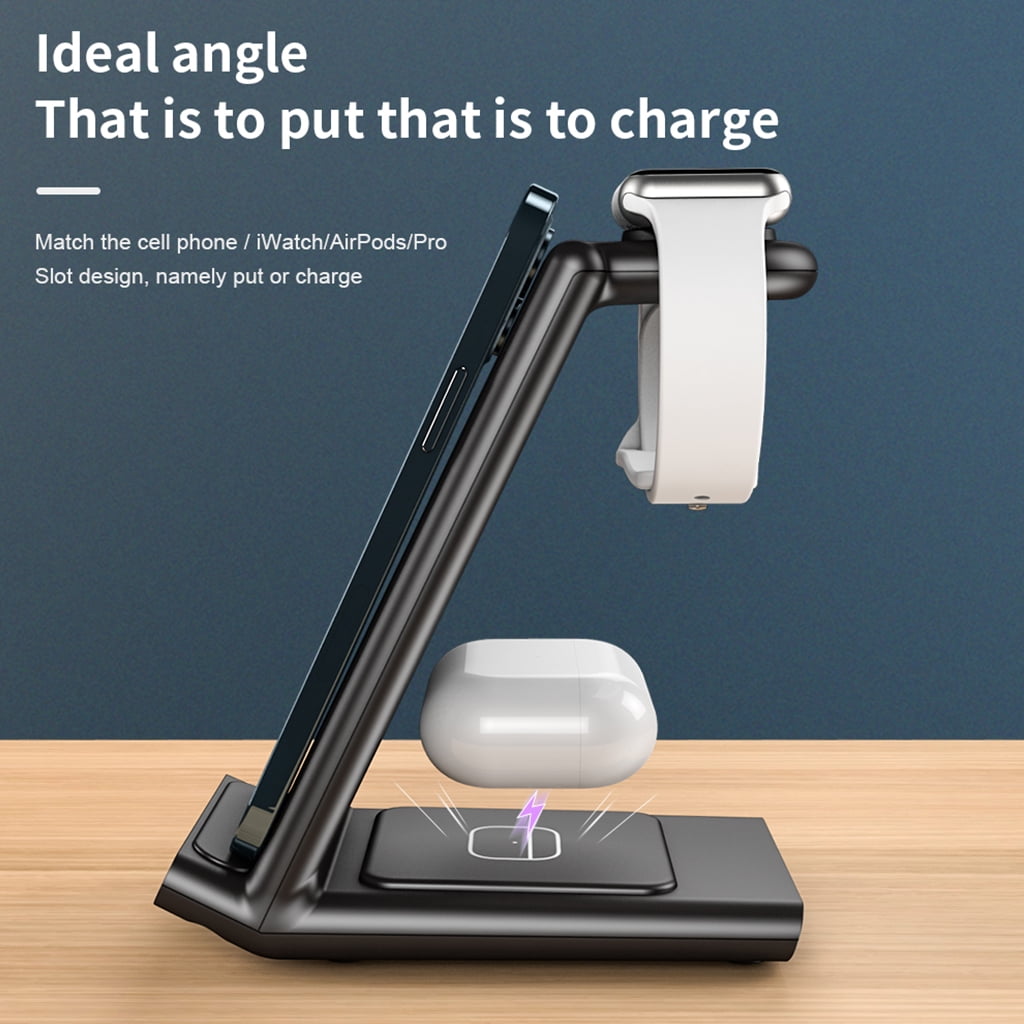 AOOOWER 3 in 1 Charging with Indication Function High Power Charger 15W for Android/for Apple/