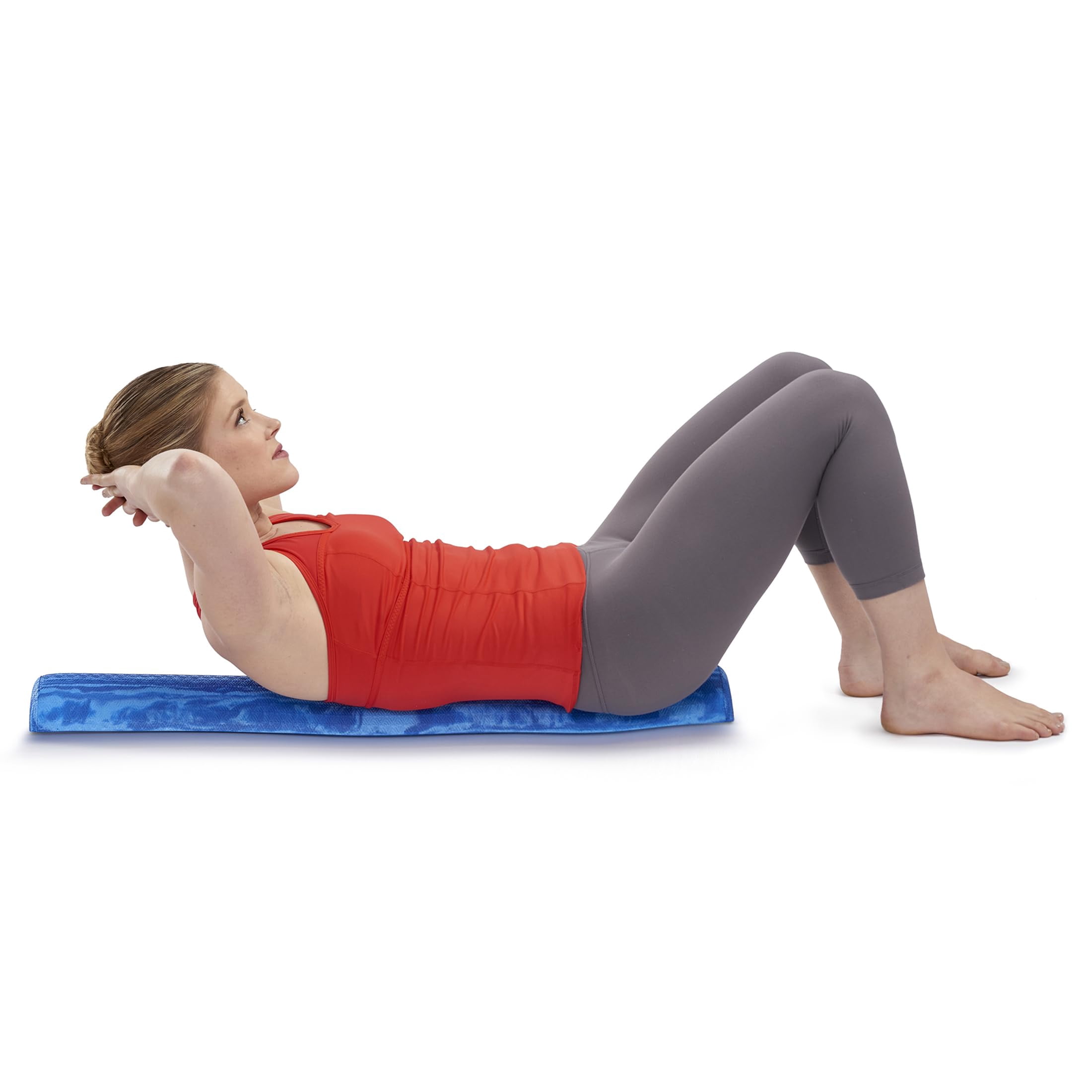 Pro-roller Soft Density Foam Roller - Low For Physical  Pilates Yoga Roll Exercises And Blue 36" X 6" 3" Half-round