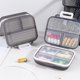 thumbnail image 1 of Ganfancp Mini Caja de Medicamentos Conveniente Caja de Almacenamiento Divisora de Medicamentos Tres Comidas Al Día Sellada a Prueba de Humedad Caja de Embalaje de Viaje de Medicamentos Artículos En L, 1 of 6