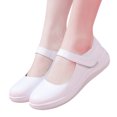 thumbnail image 1 of Zapatos Planos Versátiles Mary Jane Nurse Damas Slip On Lolita Nureros Trabajando para Mujeres Cuerpo Sin Deslizamiento Transpirable Ligero Blanco, 1 of 9