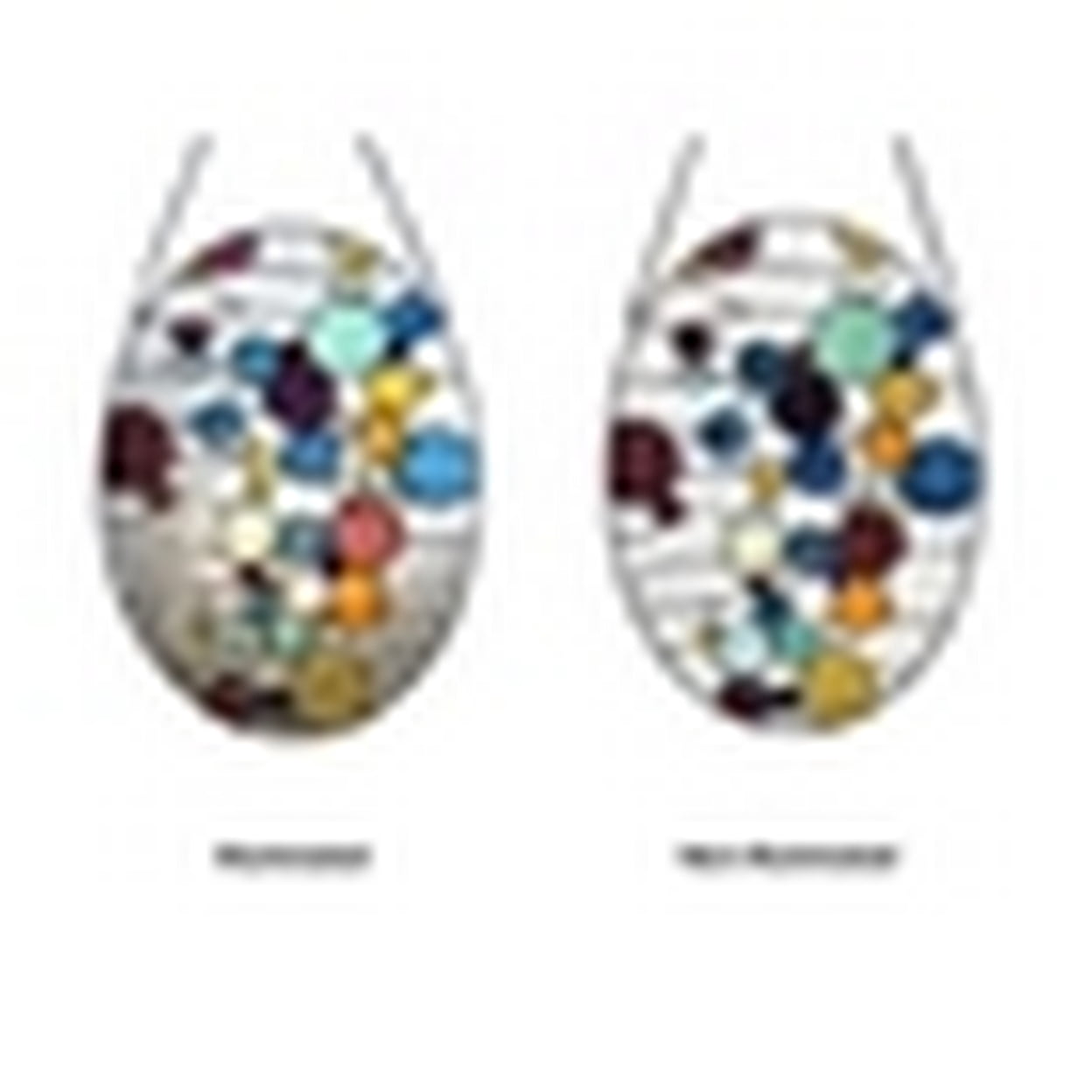 CHLOE Lighting BUBBLES Geometric-Style Stained Glass Window Panel 20" Tall