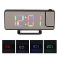 thumbnail image 1 of Reloj Despertador Electrónico, Práctico Reloj Digital RGB, Multifuncional, Ahorro De Espacio Para Dormitorio, 1 of 7
