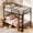 Wide Staircase Model, variant on Kdymod Twin over Twin Metal Bunk Bed with Convertible 2-in-1 Design, Metal Bunk Bed Frame with Ladder & Safety Guardrail, Space-Saving for Teens and Adults, Black