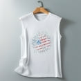 thumbnail image 5 of 4th of July Shirts Women Sleeveless Printed Crewneck Workout Tank Tops T-Shirt Casual Loose Trendy Tunic Blouses Vest, 5 of 5