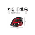 thumbnail image 4 of Casco De Bicicleta kit lentes Talla M Color  Negro Con Rojo, 4 of 4