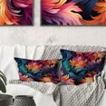 thumbnail image 2 of Designart "Artistic Leaf Damask I" Abstract Throw Pillow - Modern Pillow For Couch - Insert And Pillows Covers For Living Room Decor, 2 of 5