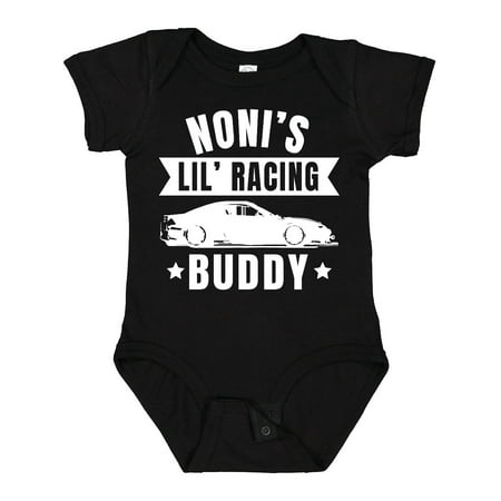 

Inktastic Nonis Lil Racing Buddy Gift Baby Boy or Baby Girl Bodysuit
