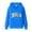 Blue, variant on Men's Sportswear Casual Fashion Hooded Letter Hoodie Street Pullover Top with Pockets