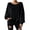 Black, variant on yillto Women Plus Size Fleece Sweatshirt Fuzzy Sherpa Crewneck Pullover Long Sleeve Shirts with Pockets