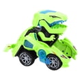 thumbnail image 4 of Coche de dinosaurio eléctrico de deformación NikouMX azul, 4 of 8