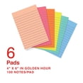 thumbnail image 2 of Staples Sticky Notes 4" x 6" Golden Hour Collection Lined 100 Sheets/Pad 6 Pads/Pack (ST62871), 2 of 5