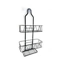 thumbnail image 5 of Bxaolu Shower Caddy Hanging - 2 Tier Never Rust Shower Organizer - Metal Over The Head Caddy with Soap Basket - Black, 5 of 9