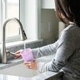 thumbnail image 5 of Tasse d'Eau Froide Réutilisable 700ml, Tasse en Plastique à Double Couche avec Couvercle et Paille, 5 of 5