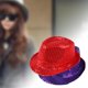 thumbnail image 3 of 1 Uds. Sombrero de Jazz con lentejuelas brillantes, accesorio de juego de rol, disfraz de actuación para mujeres y hombres, sombreros con cuentas brillantes, espectáculo de danza, fiesta, Hip Hop, 3 of 5