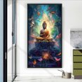 thumbnail image 2 of Kit Punto Cruz Buda Impreso Hilo Algodón Ecológico Bordado 11CT 40x70cm, 2 of 9