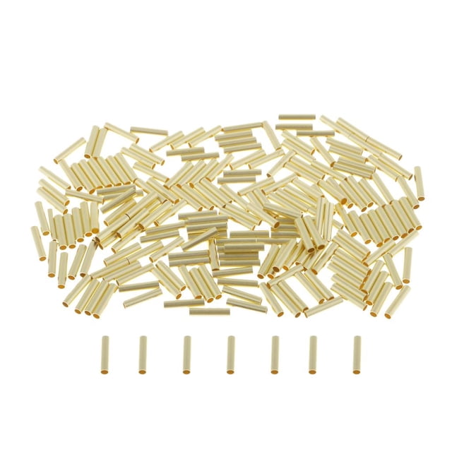 200 Uds. Conectores de cable de ado de única conectores sin aislamiento cobre Diámetro .6mm kusrkot Mangas de engarce de un solo barril